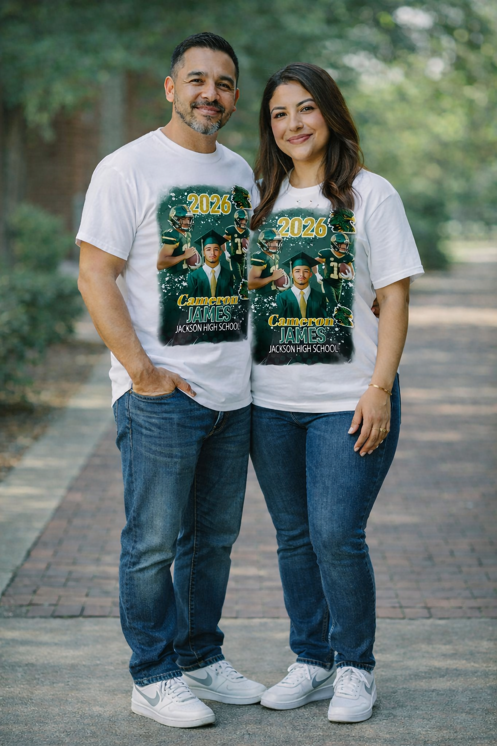 Custom Class Of 2025 Senior Vibes Graduation T-Shirt For You and Your Family 🎓