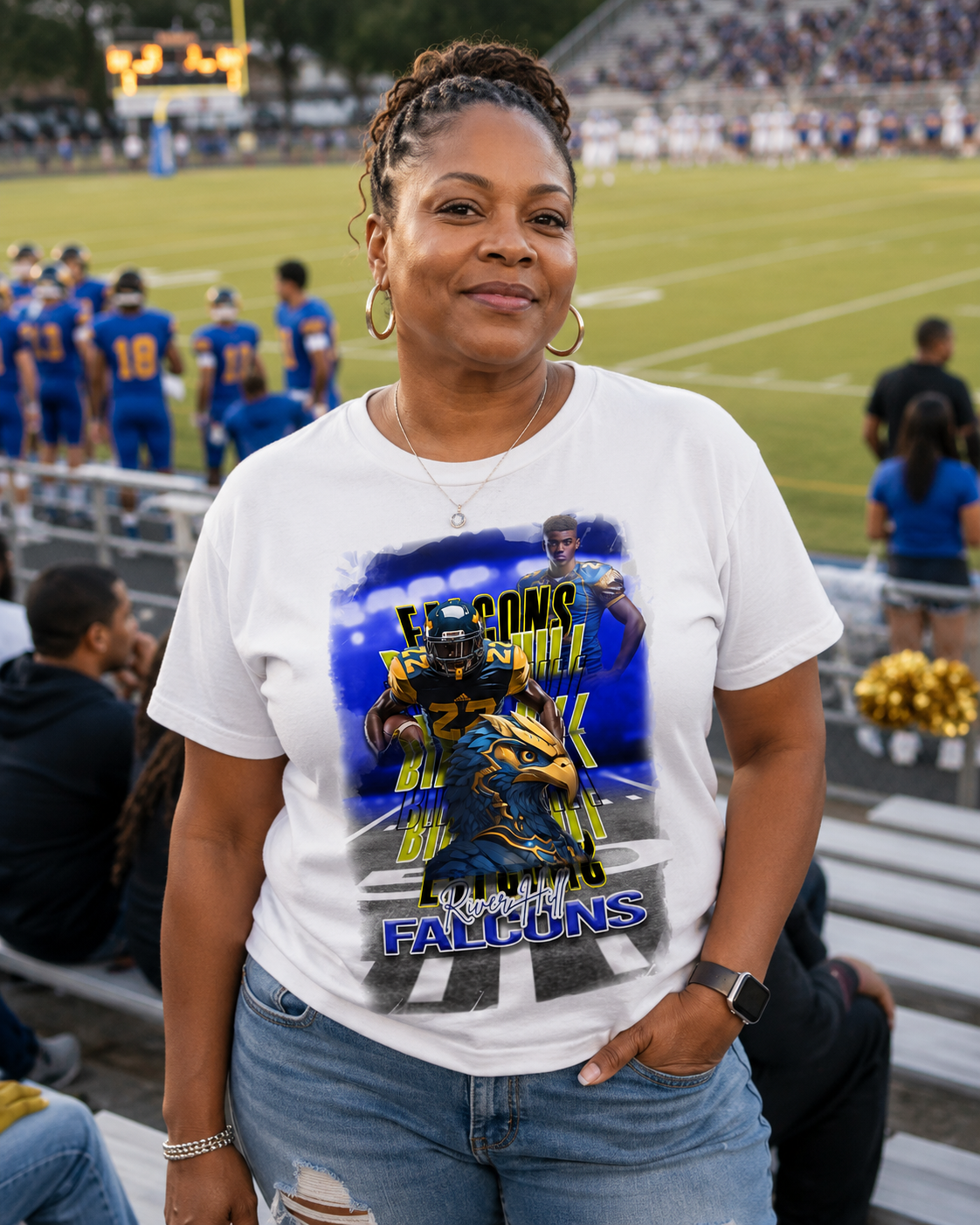 🎉Custom Trendy Mascot Graphic Football T-Shirt - For You and Your Family🎉