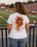 Personalized "My Heart Is On That Field" Cheerleader Graphic T-Shirt - For You and Your Family🎉 #2