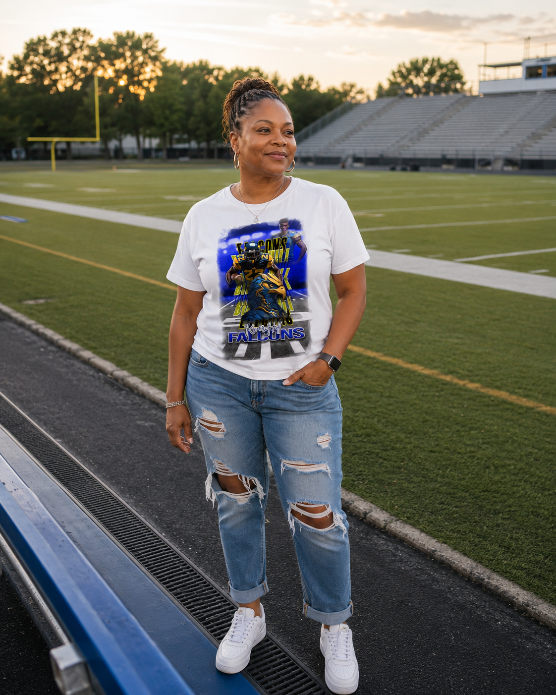 🎉Custom Trendy Mascot Graphic Football T-Shirt - For You and Your Family🎉