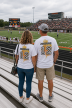 Custom Game Day Vibes Football Graphic T-Shirt - For You and Your Family🔥
