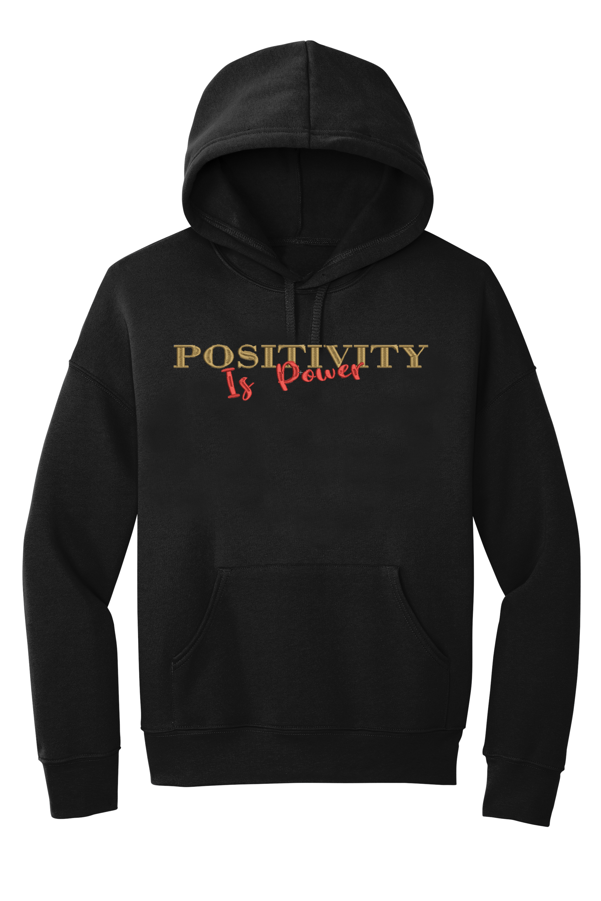 🎉Black "Positivity Is Power" Inspirational Hoodie🎉