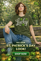 Lucky Charm Script Tee – Comfort Colors® Garment-Dyed St. Patrick’s Day T-Shirt
