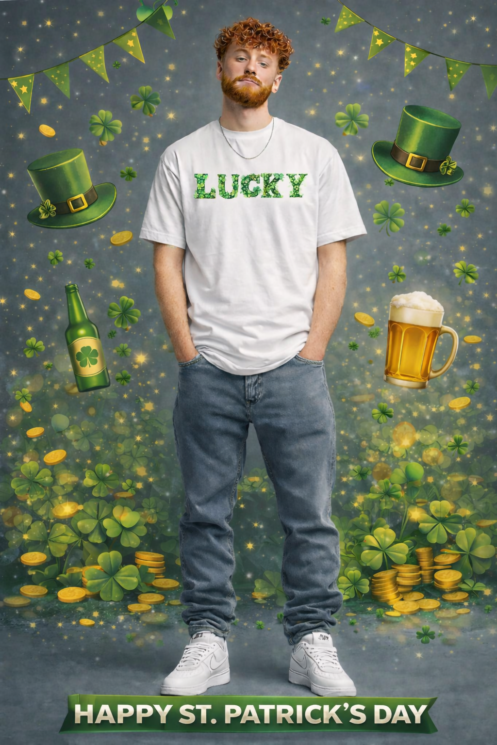 LUCKY St. Patrick's Day Graphic T-Shirt🍀