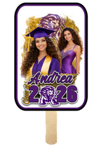 Custom Class Of 2025 Grunge Graduation Fans - Set Of 8🎓 V2