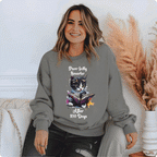 Purr-fectly Smarter After 100 Days Comfort Colors Sweatshirt