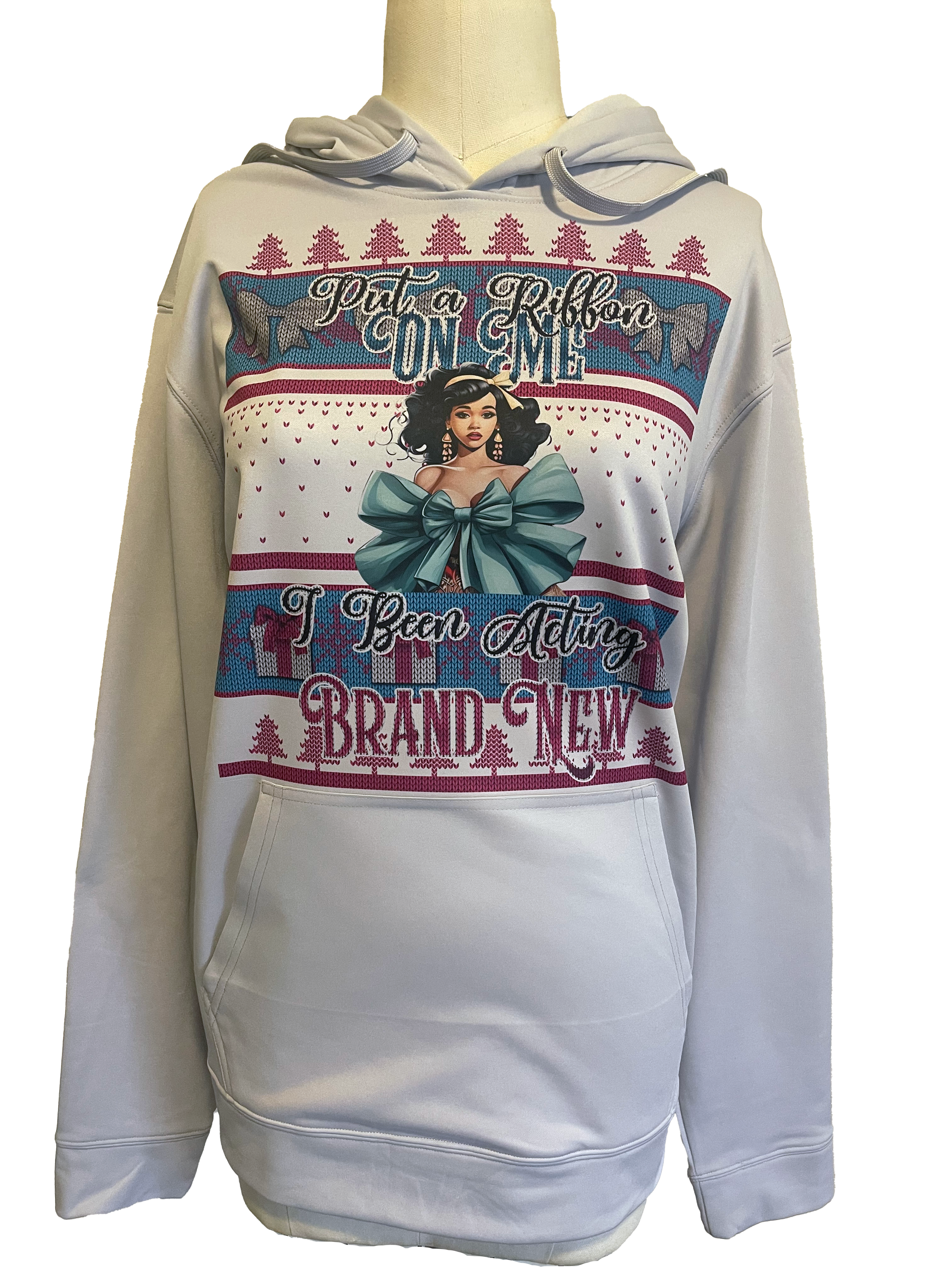 🎉Put A Ribbon On Me Ugly Christmas Sweater Hoodie🎉 Main image