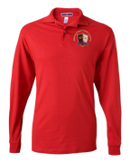 Jerzees Long Sleeve Unisex 437 Spotshield Polo with Embroidered BRCA School Logo - Student