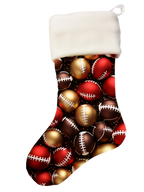 🎉Red Handmade Personalized Football Theme Christmas Stocking - Score Big🎉