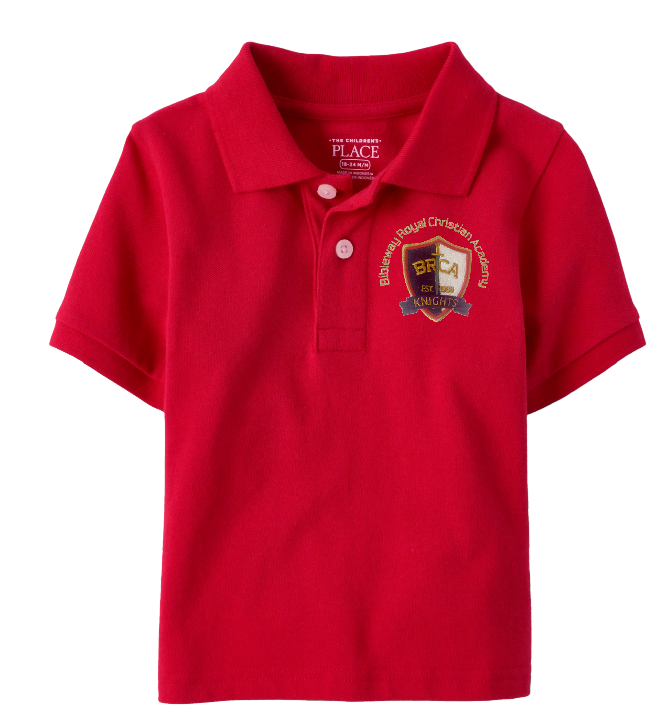 The Children’s Place Boys Uniform Pique Polo Embroidered with School Logo