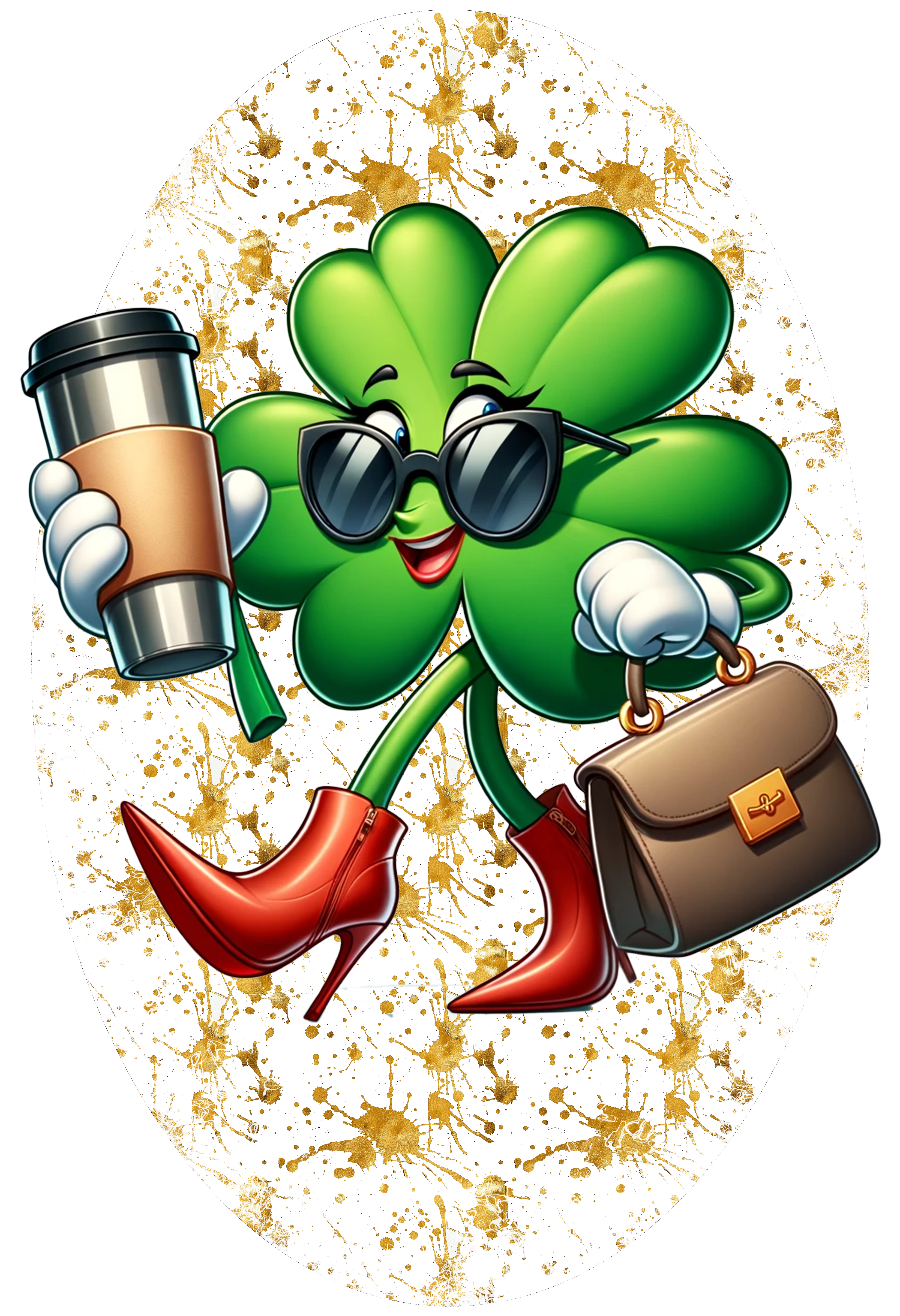 "Shamrock Lady" St. Patrick's Day 20 oz Tumbler Secondary image