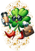 "Shamrock Lady" St. Patrick's Day 20 oz Tumbler