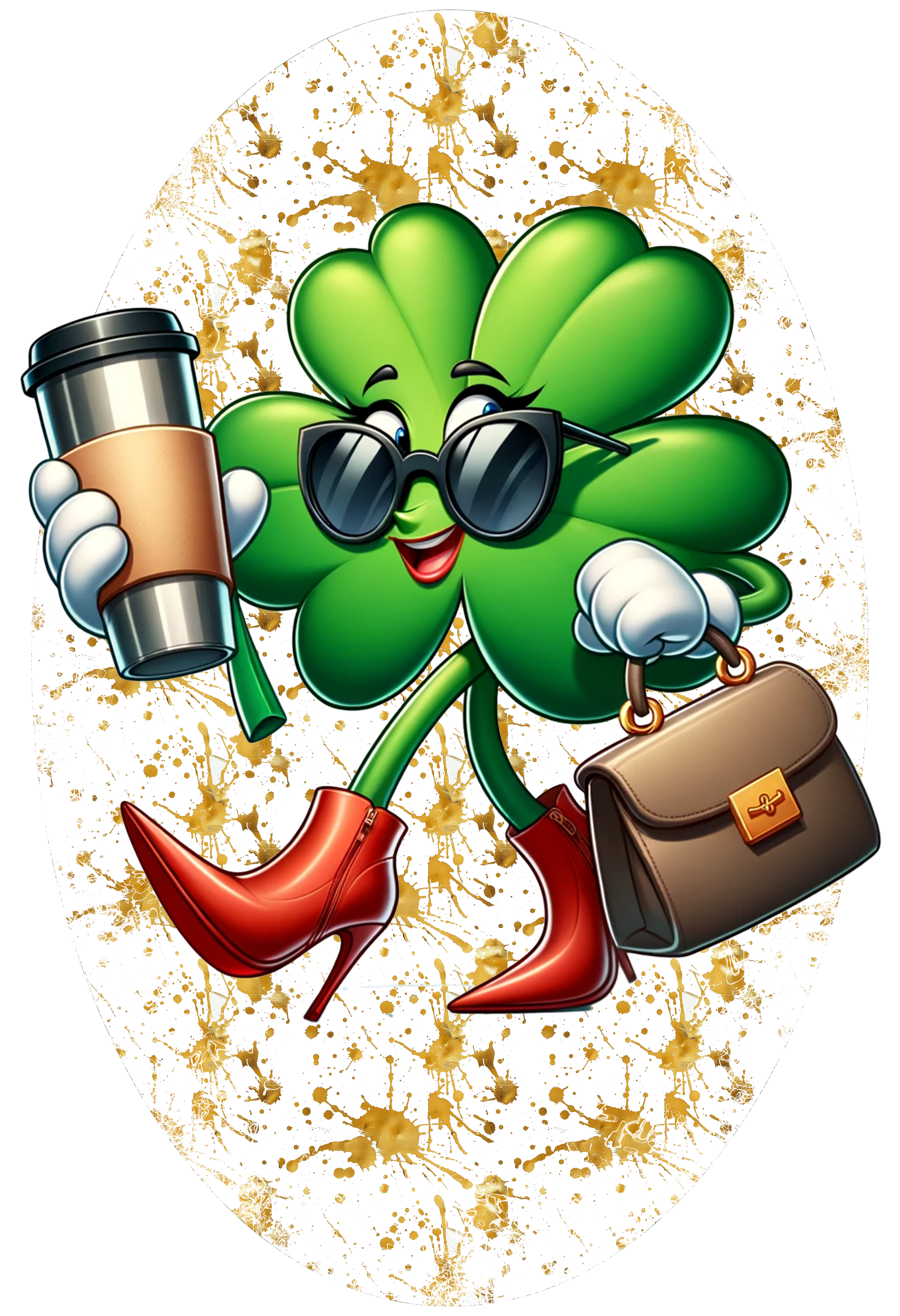 "Shamrock Lady" St. Patrick's Day 20 oz Tumbler