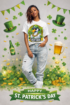 Lucky Duck St. Patrick’s Day Graphic T-Shirt – Unisex Streetwear Tee