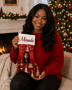 Personalized Christmas Tree Theme Christmas Stocking🎉