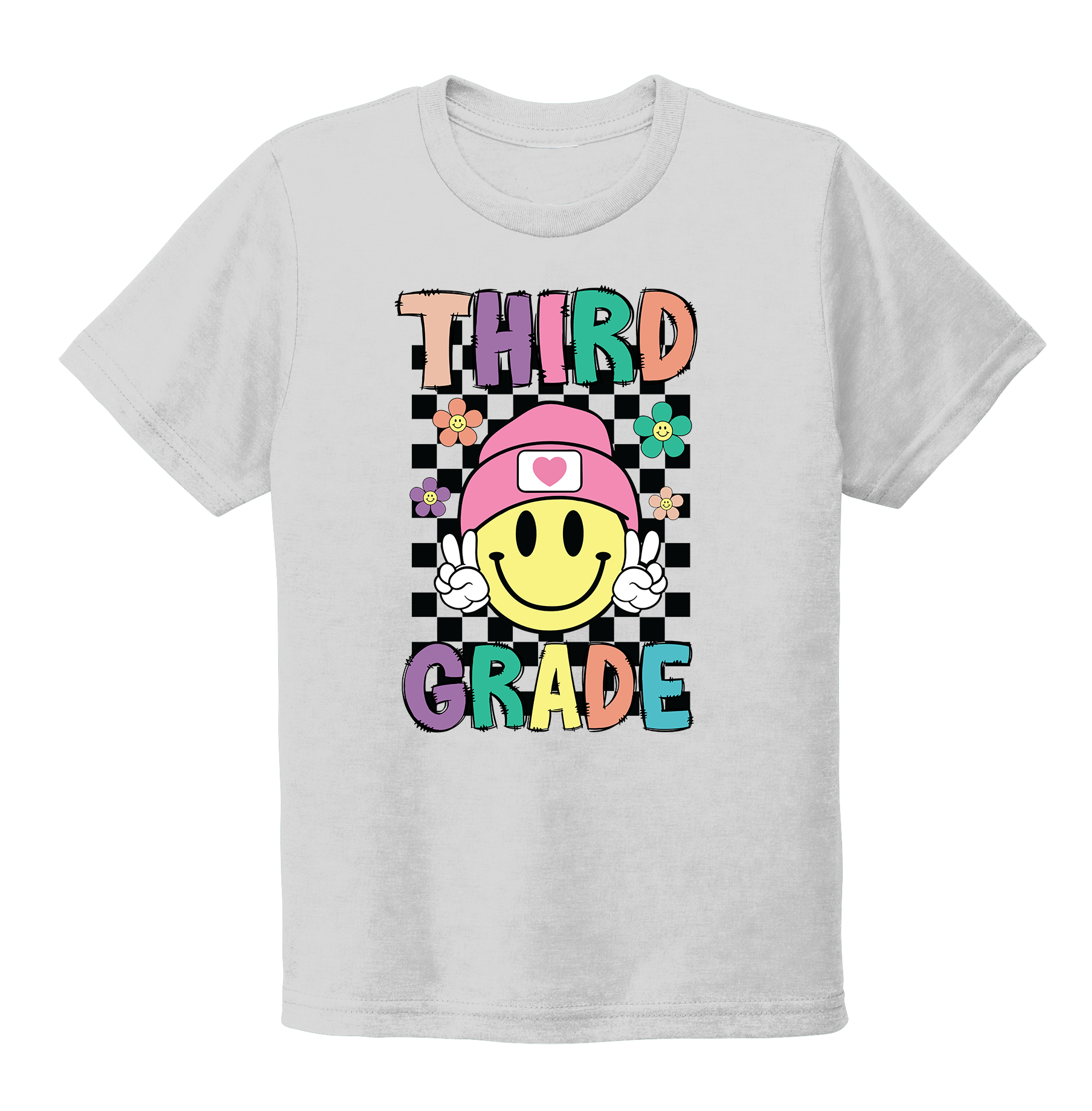 "Third Grade" Youth Back To School T-Shirt