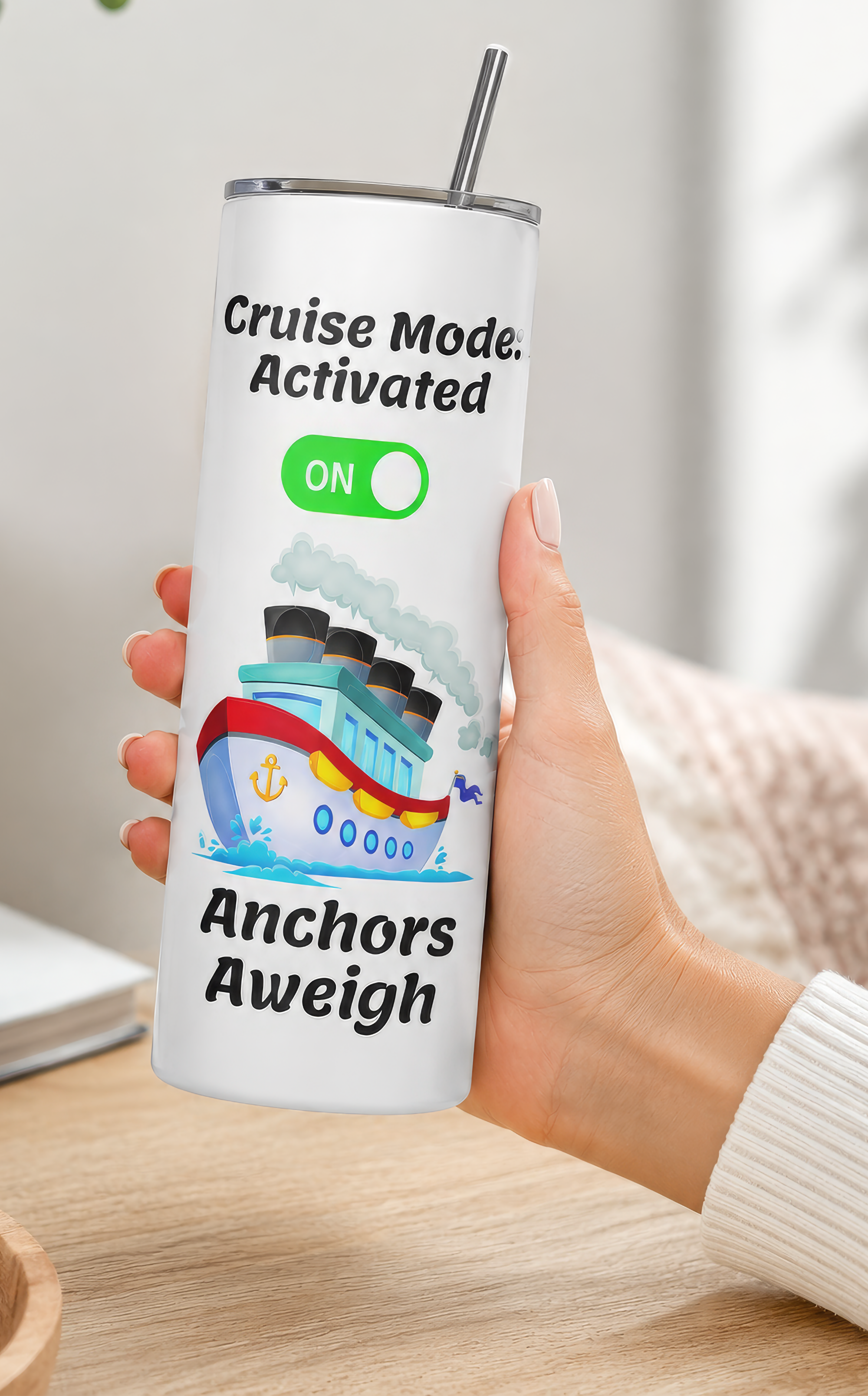 Cruise Mode Vacation Tumbler