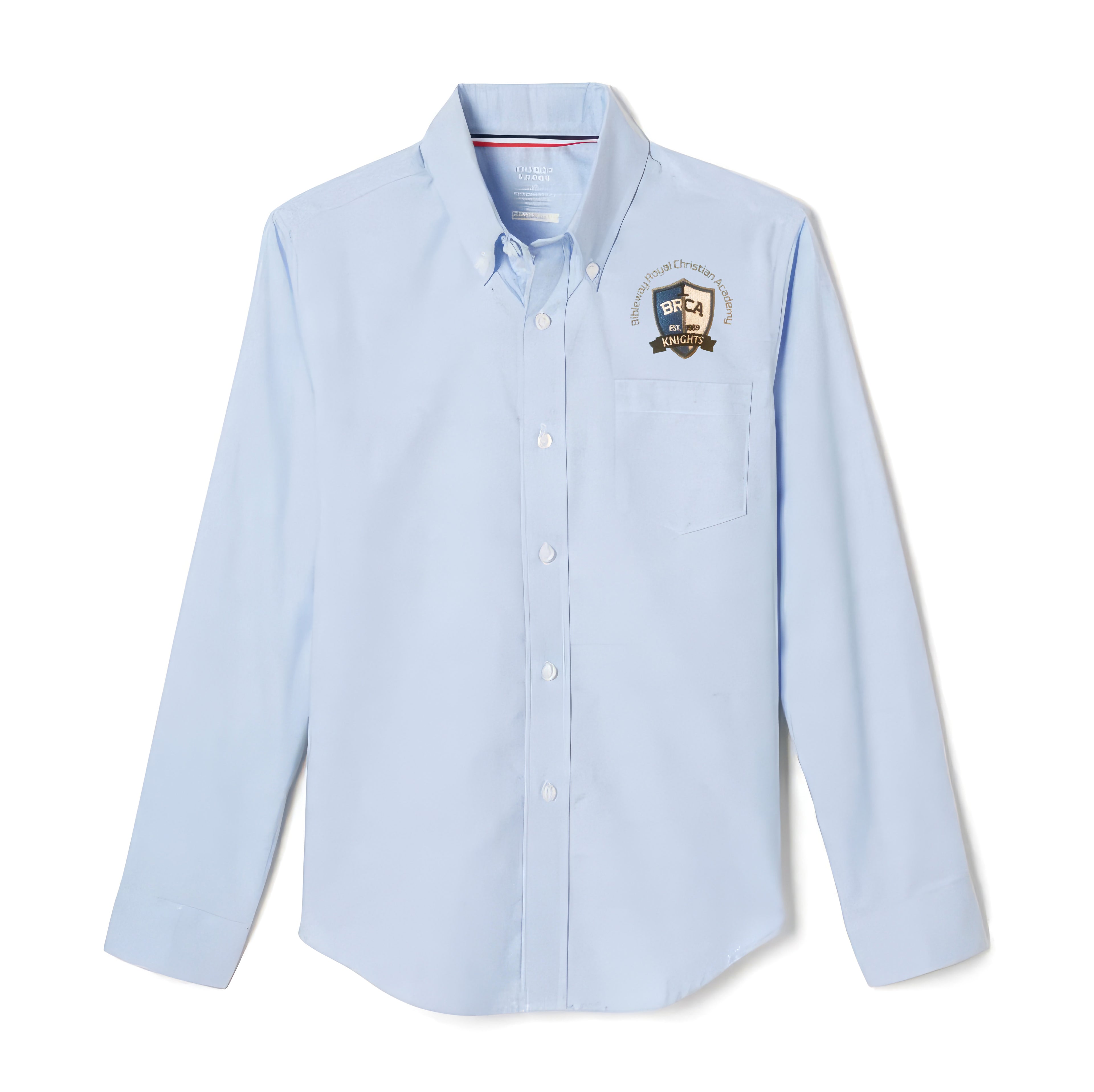 Toddler BRCA Student French Toast Blue Long Sleeve Oxford Shirt