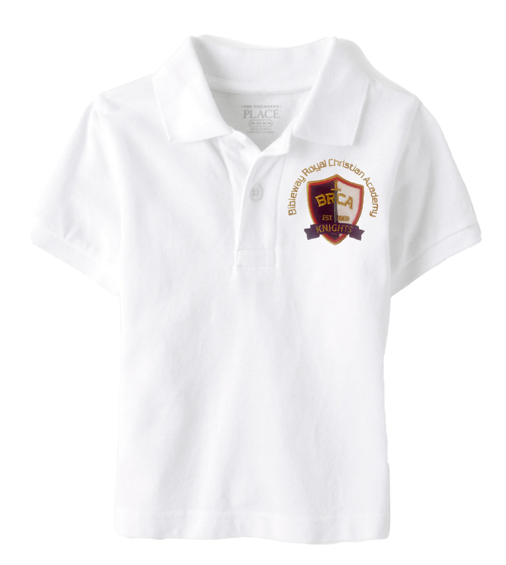 The Children’s Place Boys Uniform Pique Polo Embroidered with School Logo