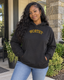 WORTHY Embroidered Hoodie – Black & Gold Inspirational Unisex Sweatshirt