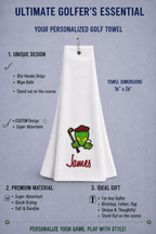 Alien Out-of-This-World Personalized Golf Towel 🌌⛳