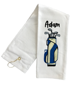 Golf Bag Personalized Embroidered Golf Towel