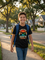 Black "Game Over" Youth Back to School T-Shirt