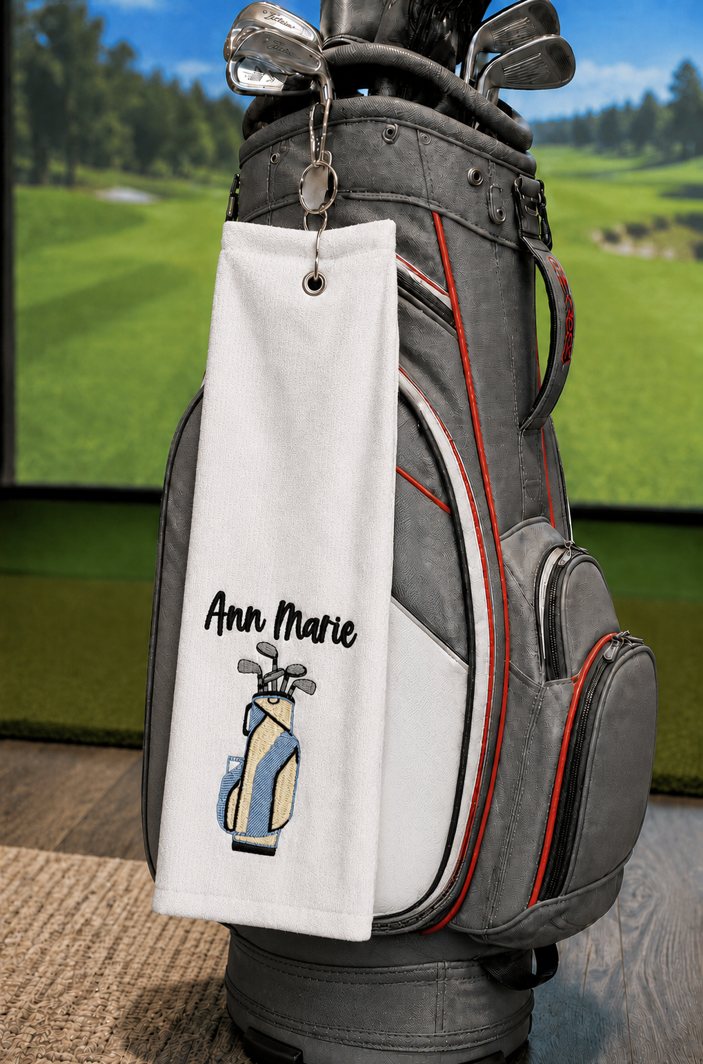 Personalized Embroidered Golf Bag Golf Towel Main image
