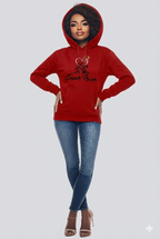 🎉 Embroidered "Love Is My Super Power" Valentine Theme Hoodie🎉