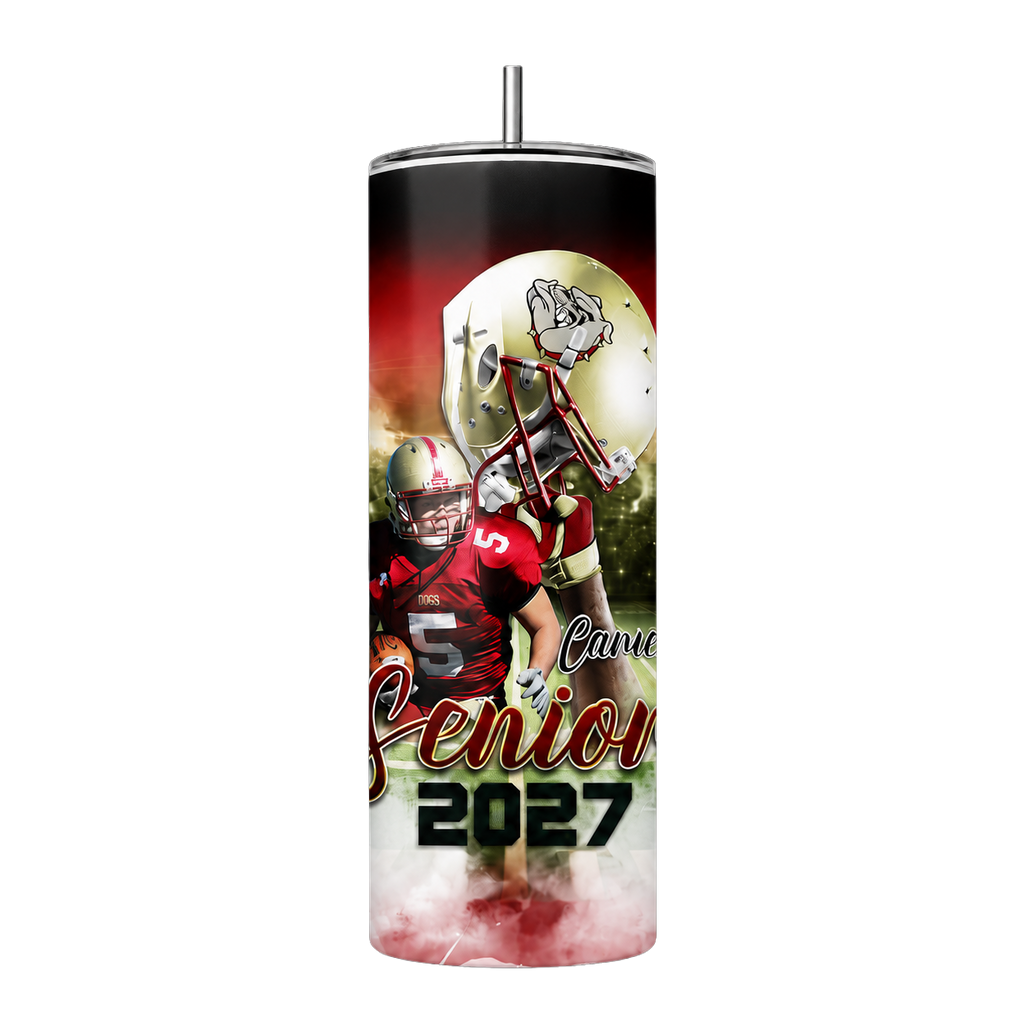 🎉Custom Team Football Helmet Graphic Football 20 oz. Tumbler 🎉