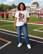 Personalized "My Heart Is On That Field" Football Graphic T-Shirt - For You and Your Family🎉