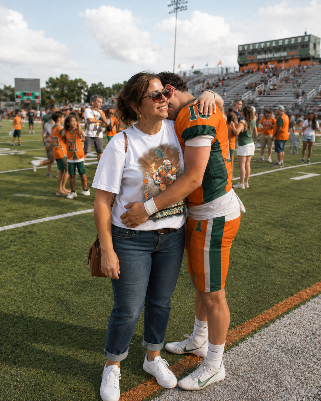 Personalized Football Shirt – Custom Team Fan Tee with Photo, Name & Number | Unisex & Youth Sizes