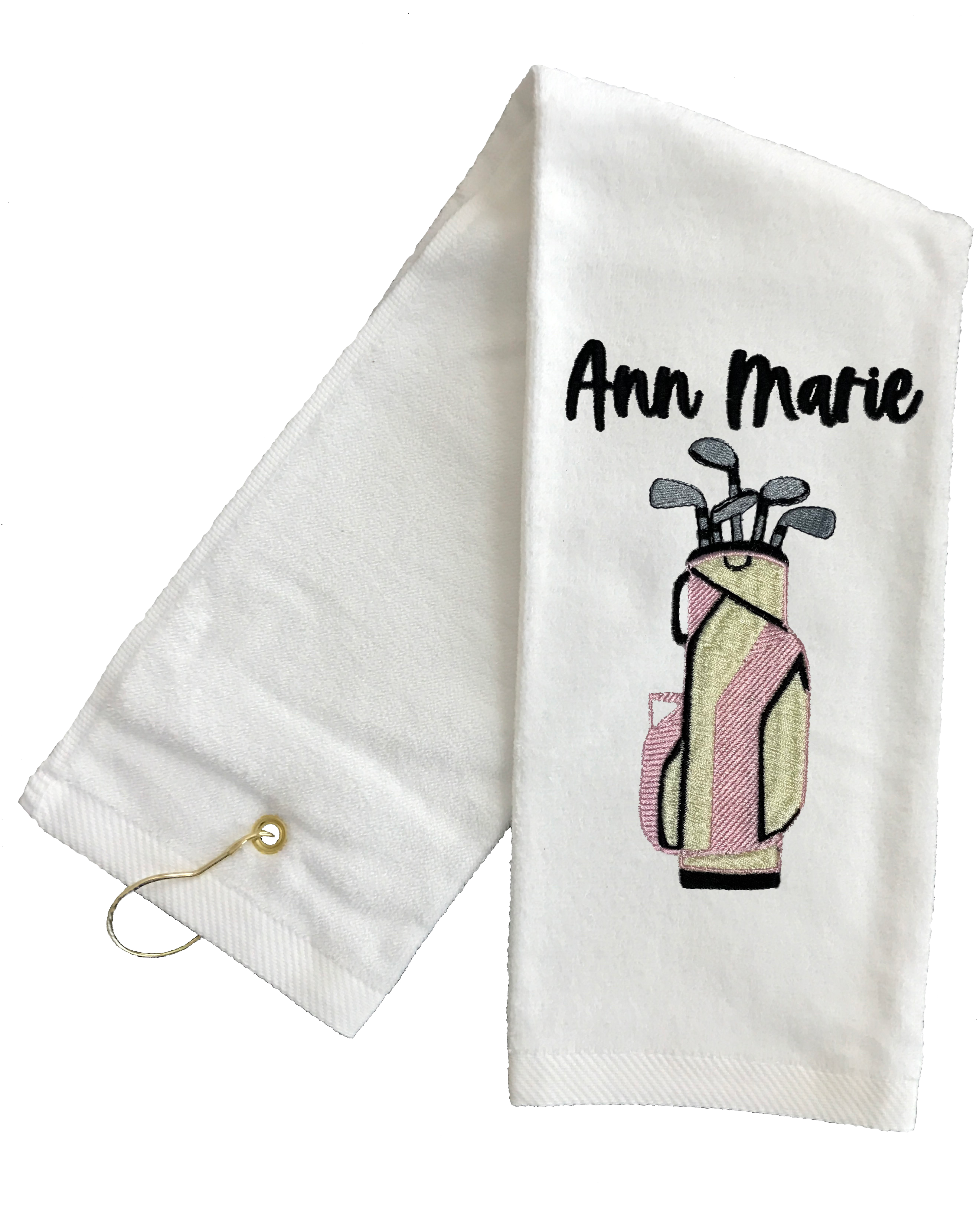 Embroidered Custom Golf Bag Golf Towel Secondary image