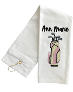 Golf Bag Personalized Embroidered Golf Towel