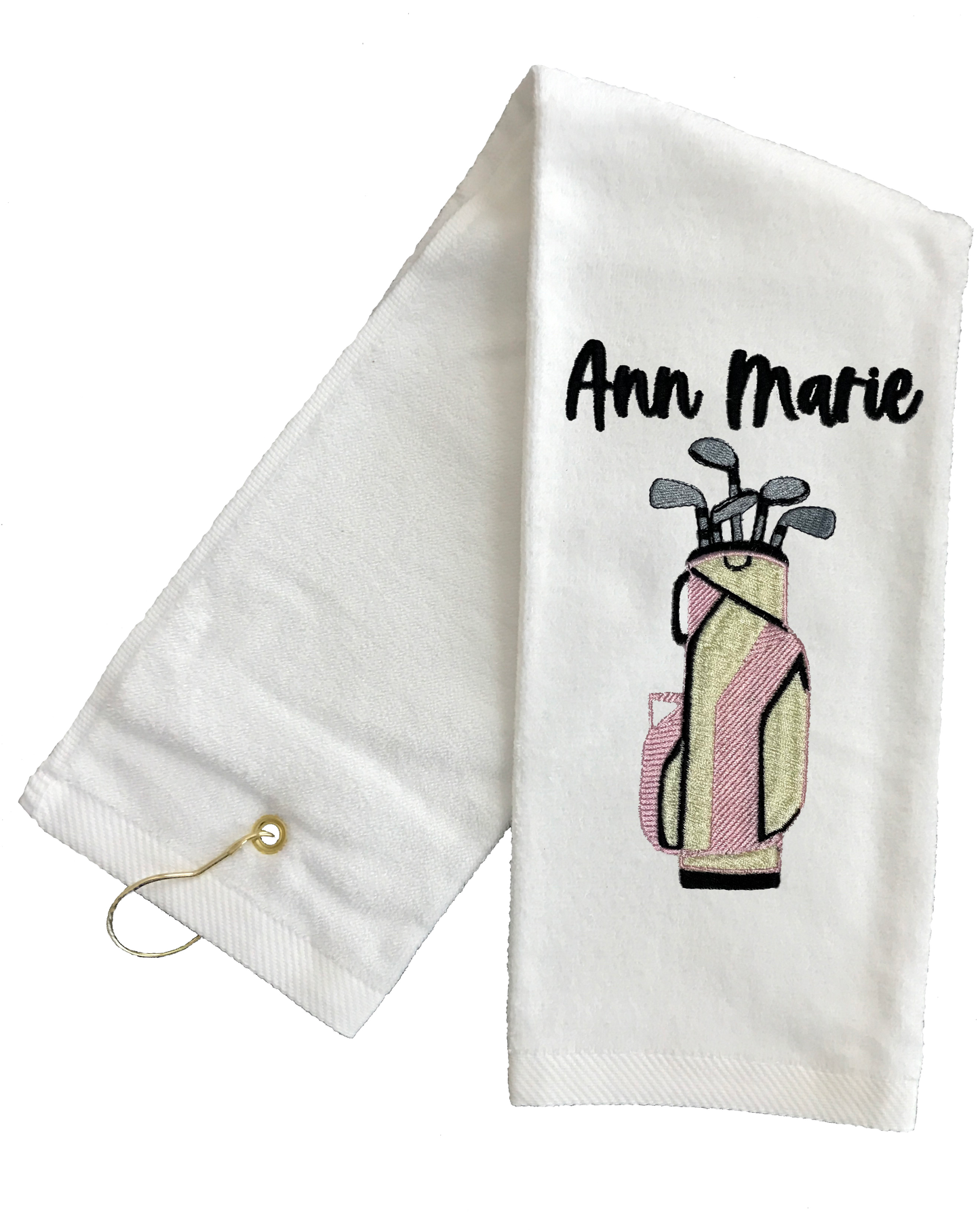 Custom Golf Bag Embroidered Golf Towel