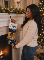 Personalized Gingerbread Man Theme Christmas Stocking🎉