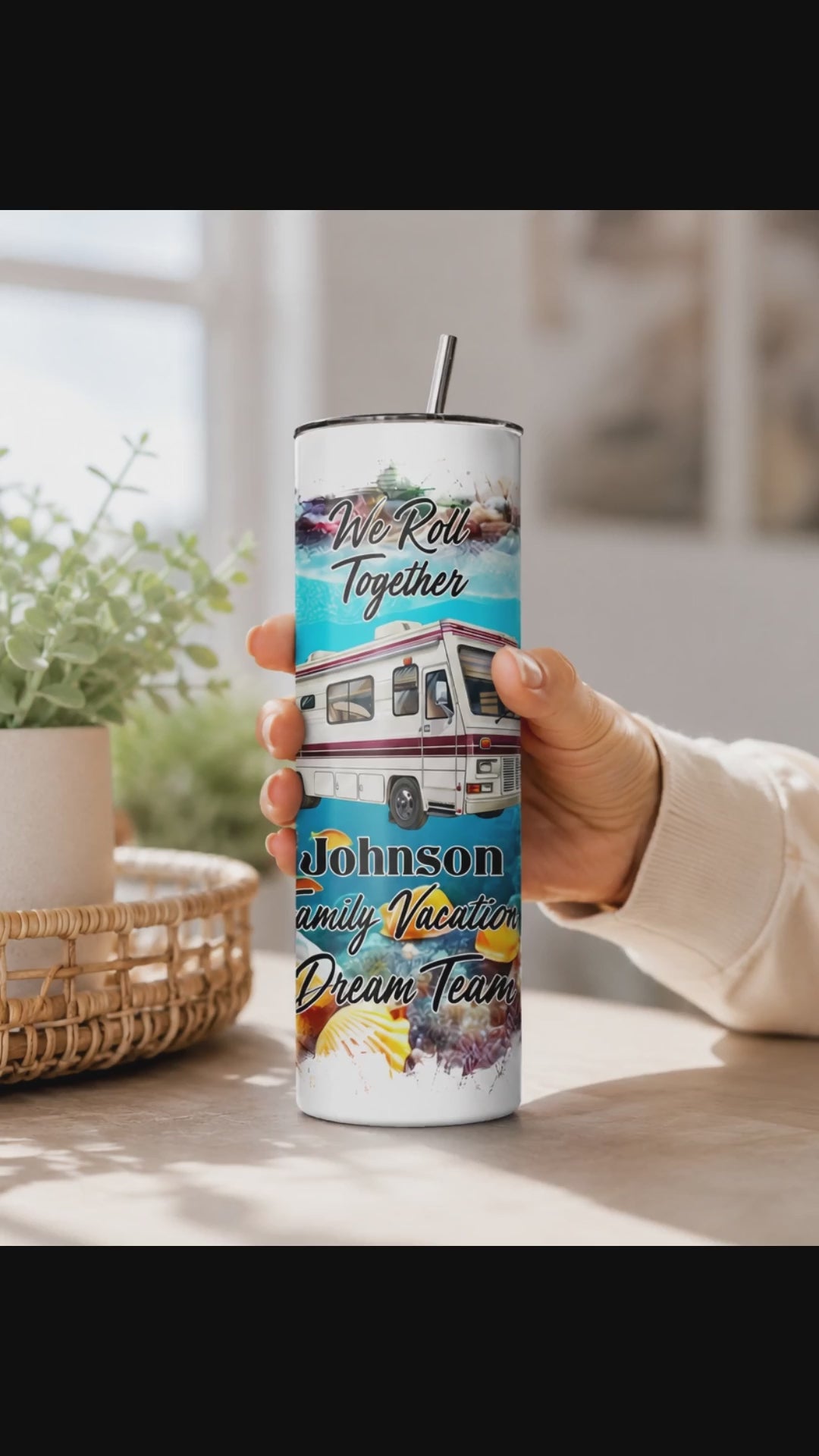 Personalized Family Vacation Dream Team 20 oz. Tumbler
