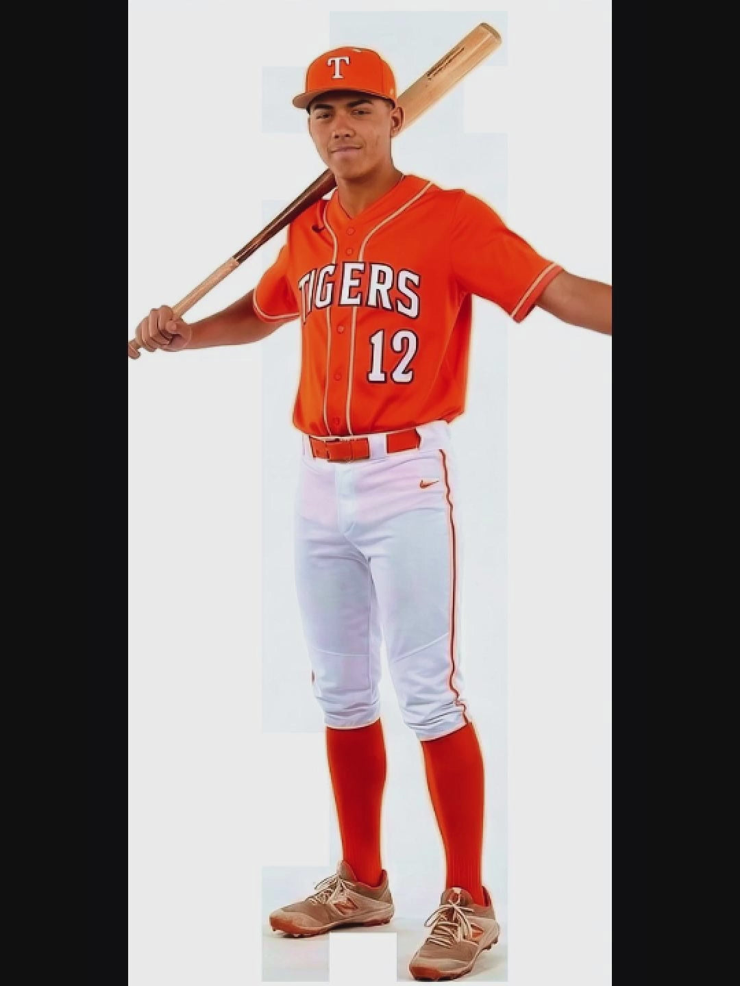 Custom Baseball Player Photo Shirt – Personalized Name & Number