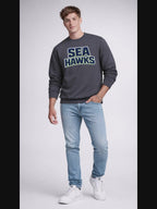 SEAHAWKS Charcoal Classic Unisex Crewneck Sweatshirt