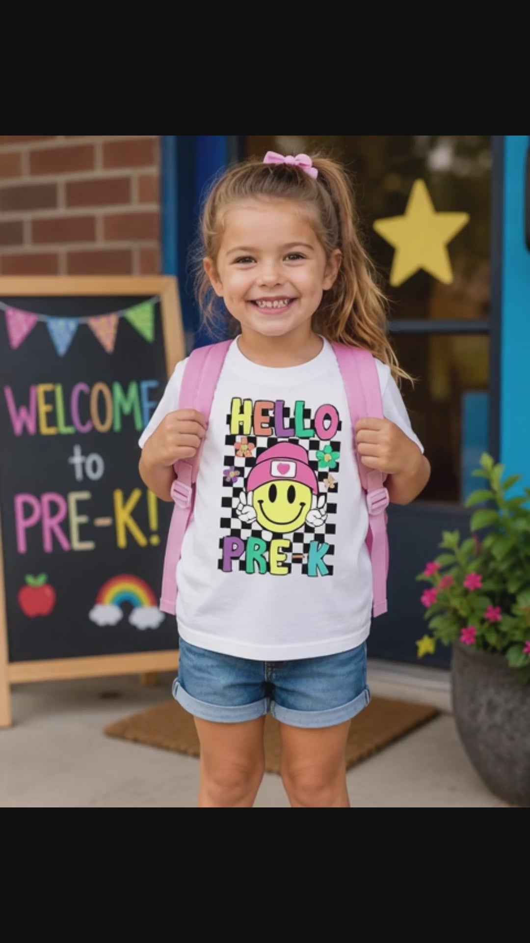 "Hello Pre-K" Youth Back To School T-Shirt