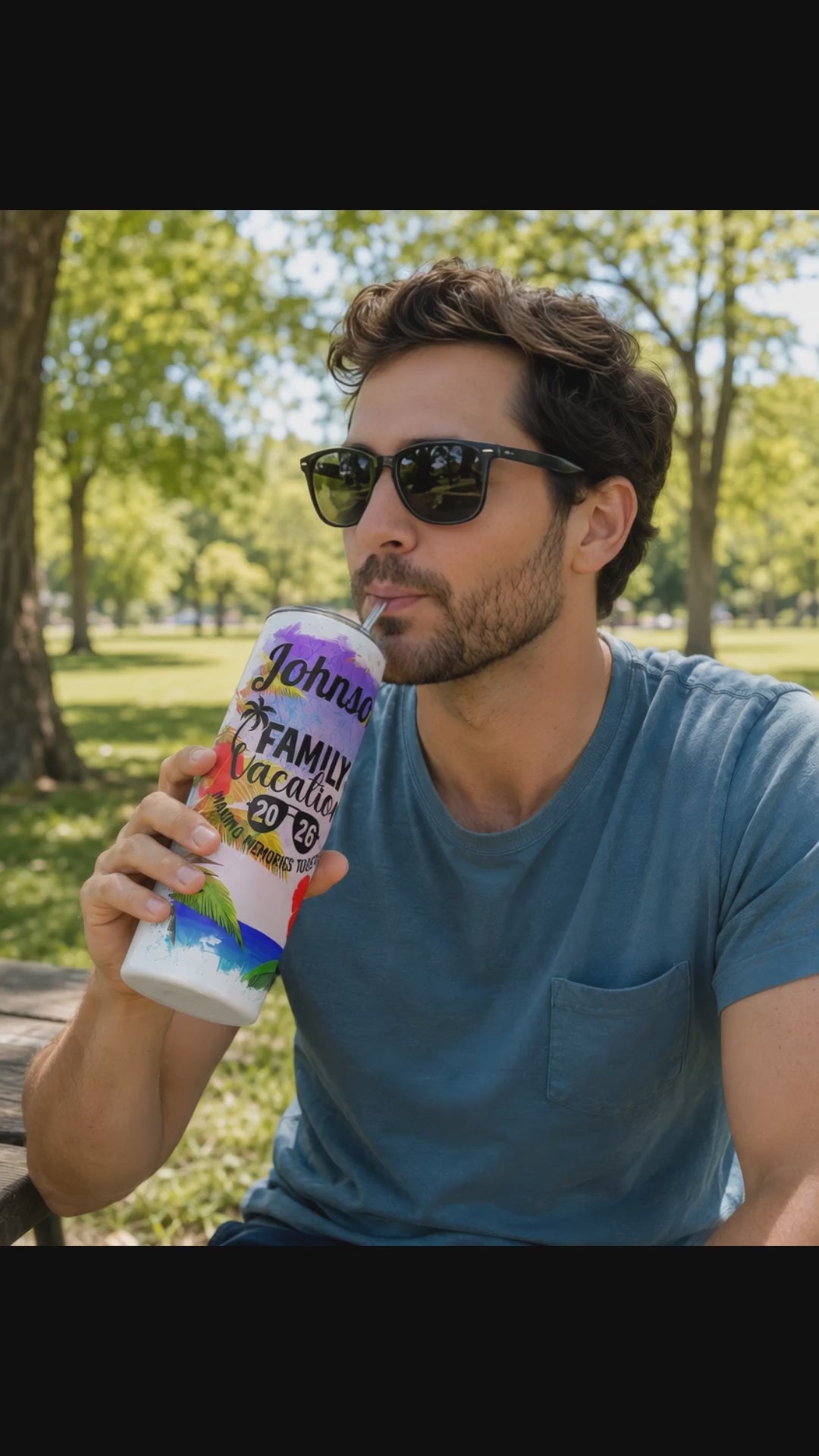 Personalized Family Vacation 20 oz.Tumbler
