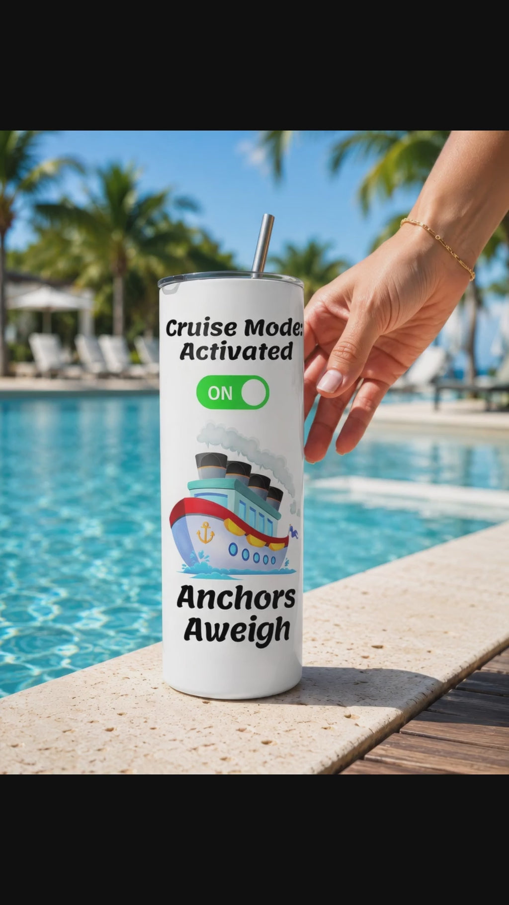 Cruise Mode Vacation Tumbler