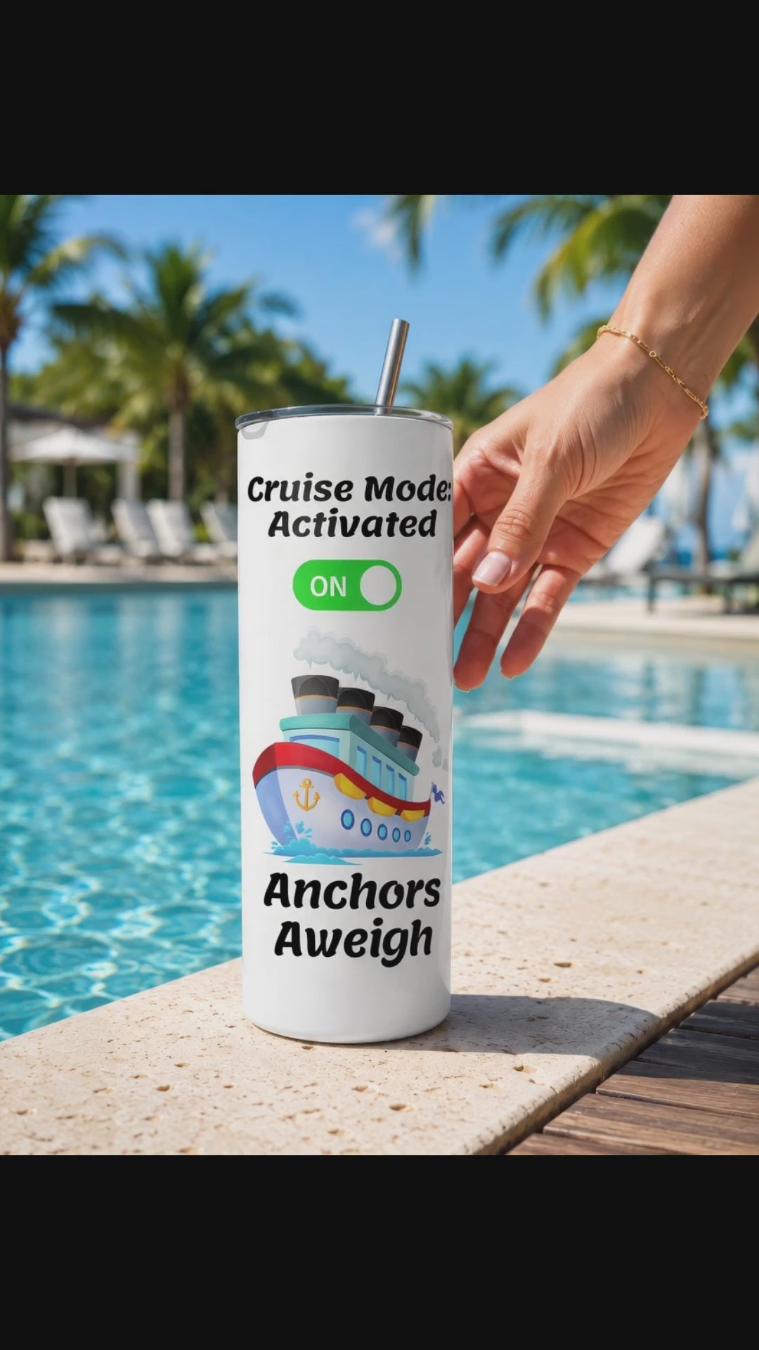 Cruise Mode Vacation Tumbler