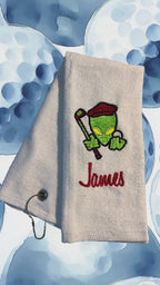 Alien Out-of-This-World Personalized Golf Towel 🌌⛳