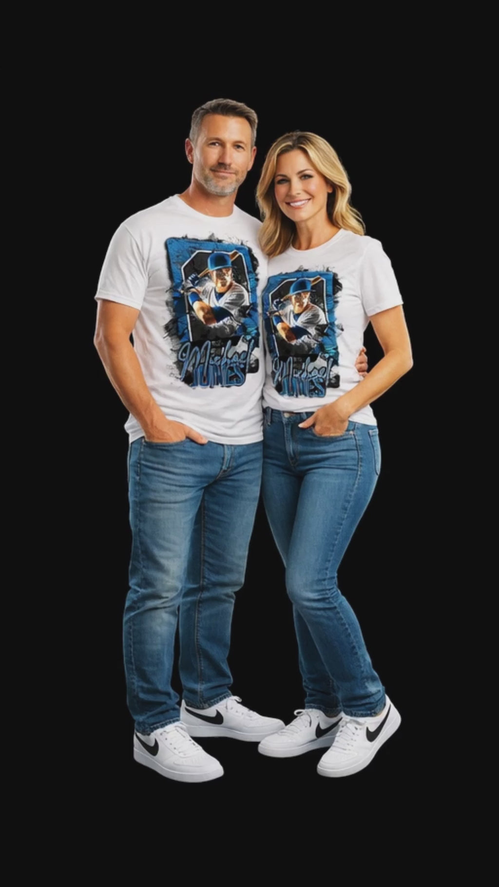 Custom Baseball Star Card Tee – Personalized Player Graphic Shirt