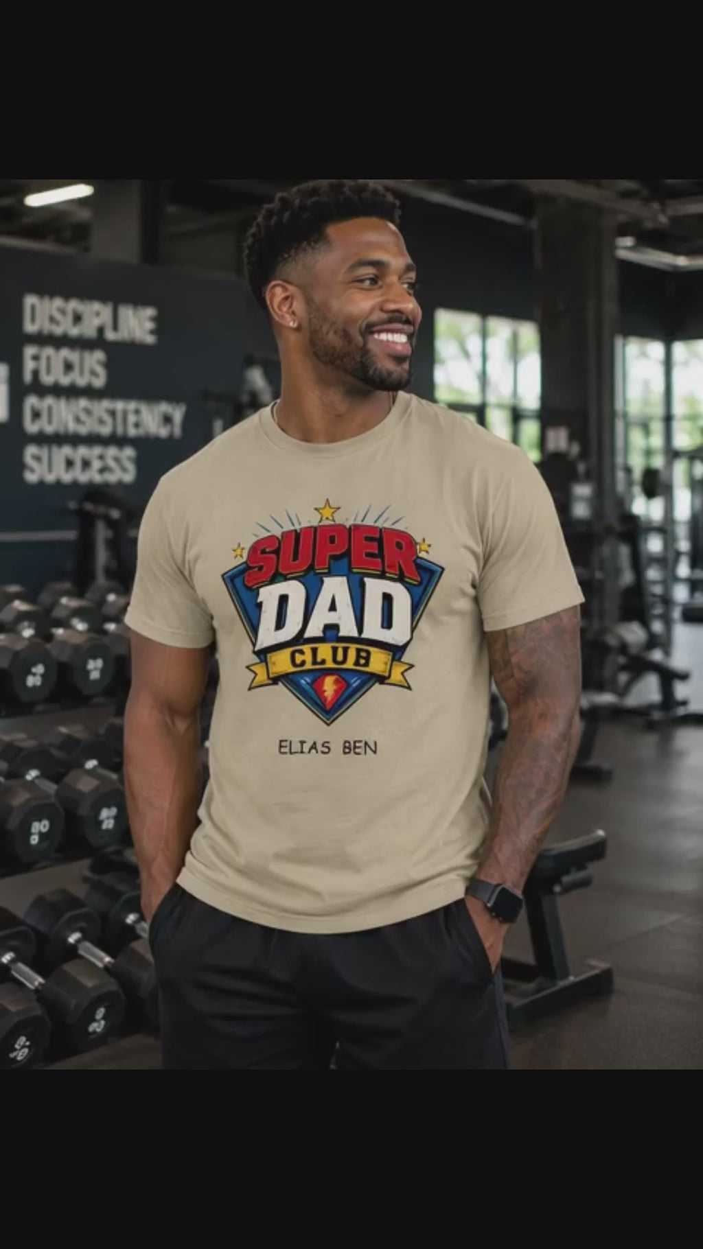 Personalized Super Dad Club Shirt – Comfort Colors® Father’s Day Tee with Kids Names – Custom Superhero Dad Gift