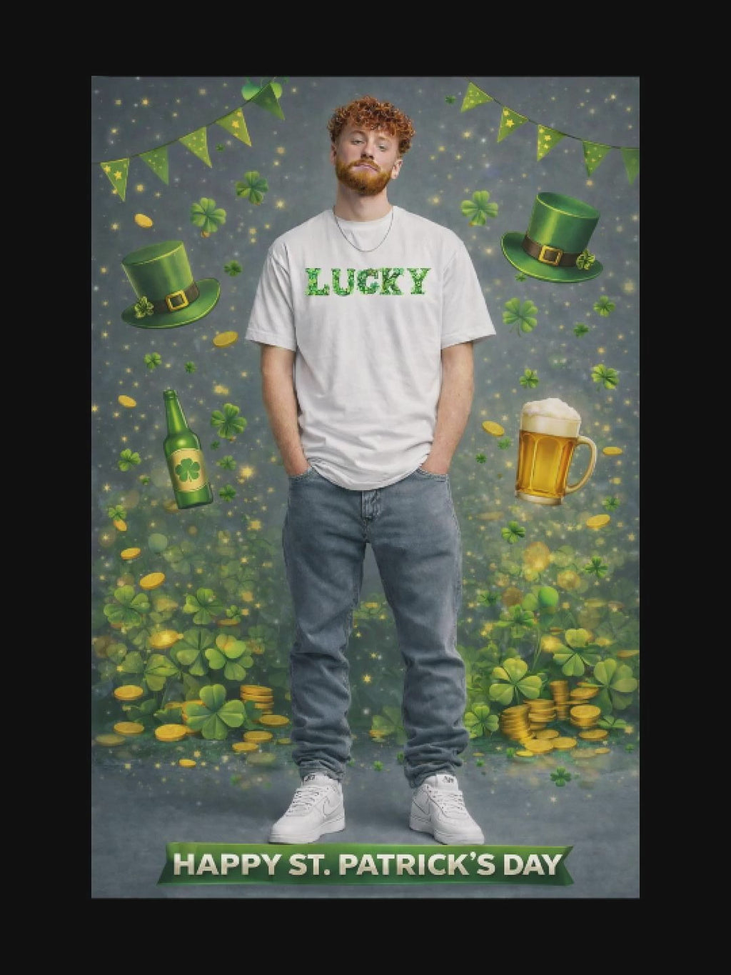 LUCKY St. Patrick's Day Graphic T-Shirt🍀