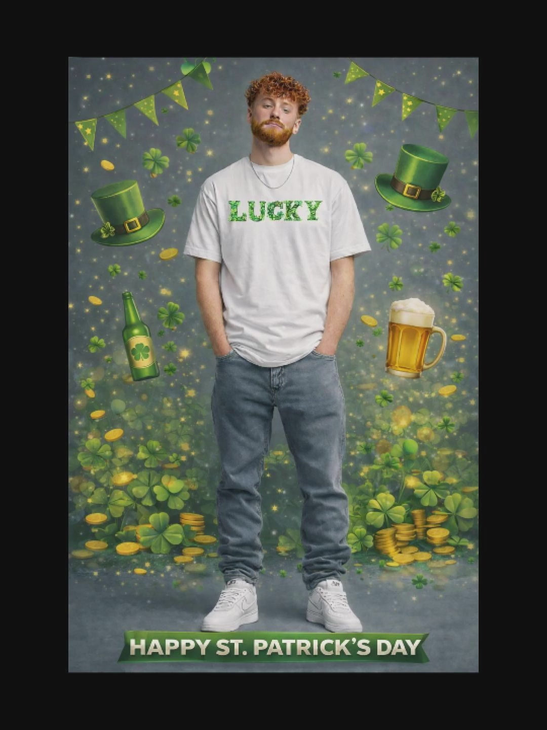 LUCKY St. Patrick's Day Graphic T-Shirt🍀