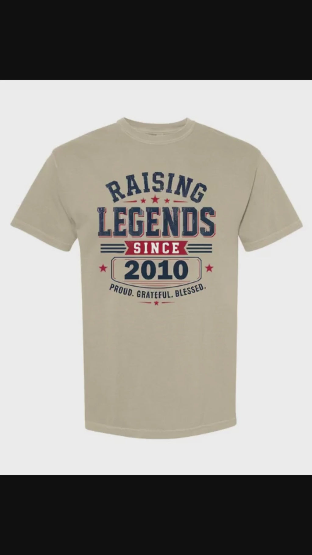 Personalized Raising Legends Dad Shirt – Comfort Colors® Father’s Day Tee with Custom Year – Proud Grateful Blessed Dad Gift
