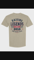 Personalized Raising Legends Dad Shirt – Comfort Colors® Father’s Day Tee with Custom Year – Proud Grateful Blessed Dad Gift